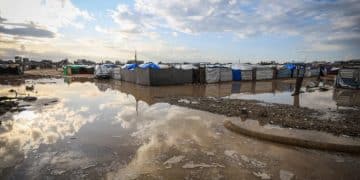 Banjir merendam tenda-tenda pengungsian di Gaza (Al Jazeera)