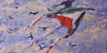 Lukisan karya Maram Ali, seniman yang suka melukis tentang Palestina (The New Arab)