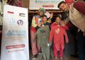 286 Yatim Gaza Terima Pakaian Hangat Dari Indonesia