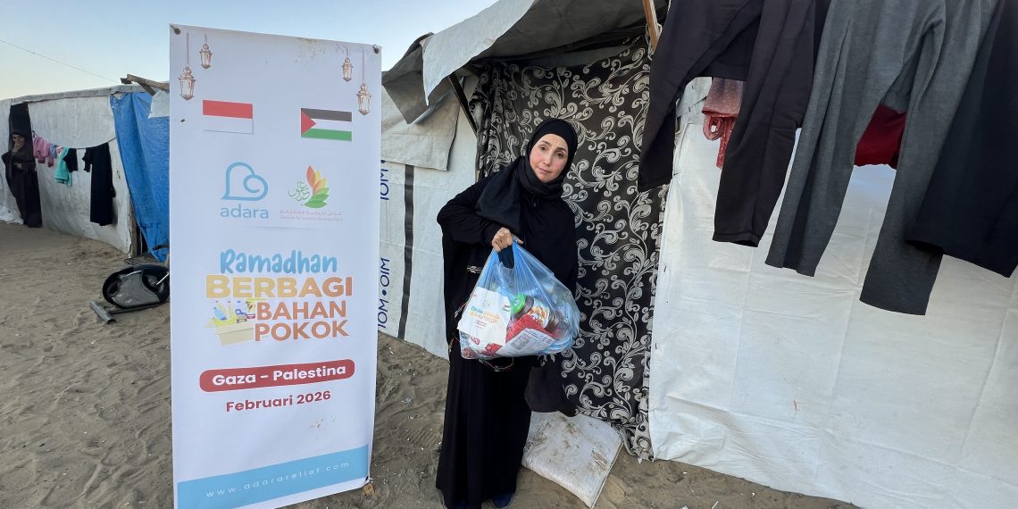 237 Keluarga di Khan Yunis, Gaza Terima Bantuan Bahan Pokok