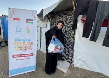 237 Keluarga di Khan Yunis, Gaza Terima Bantuan Bahan Pokok