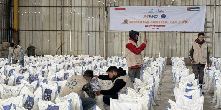 Hidupkan Dapur Gaza, Bantuan Tepung Gandum Jangkau 500 Keluarga