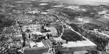Potret Al-Quds (Yerusalem) dari udara, sekitar tahun 1931 (Times of Israel)