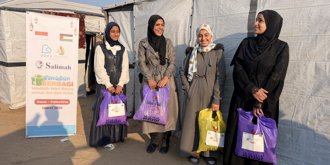 Hadiah Hari Raya untuk Ratusan Ibu dan Anak di Khan Younis