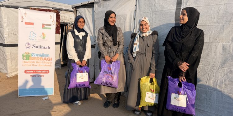 Hadiah Hari Raya untuk Ratusan Ibu dan Anak di Khan Younis