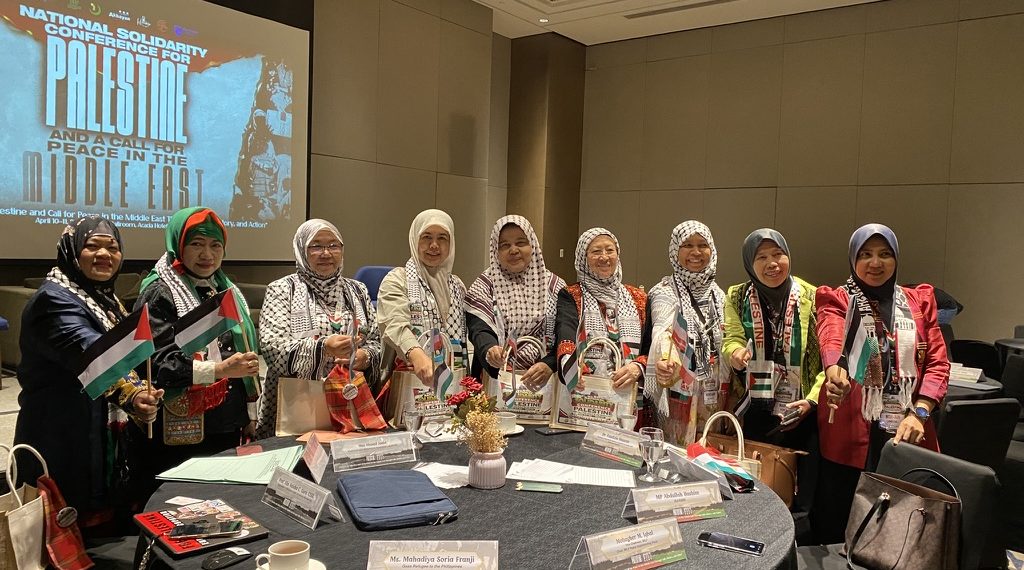 Maryam mengikuti National Solidarity Conference for Palestine and Call for Peace in the Middle East di Davao, Filipina.