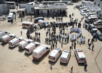 Aksi Solidaritas Tenaga Medis Gaza untuk Rekan di Penjara Israel