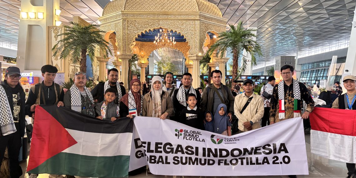 Pelepasan Delegasi Indonesia Global Peace Convoy Indonesia ke Turki untuk GSF 2.0 pada Selasa (28/4).