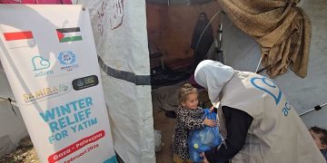 Ratusan Paket Kebaikan bagi Anak-Anak Yatim Gaza
