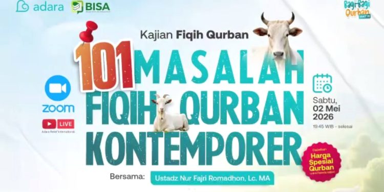 Webinar Fiqih Qurban bertajuk 101 Masalah Fiqih Qurban Kontemporer pada Sabtu (2/5) melalui Zoom Meeting dan YouTube