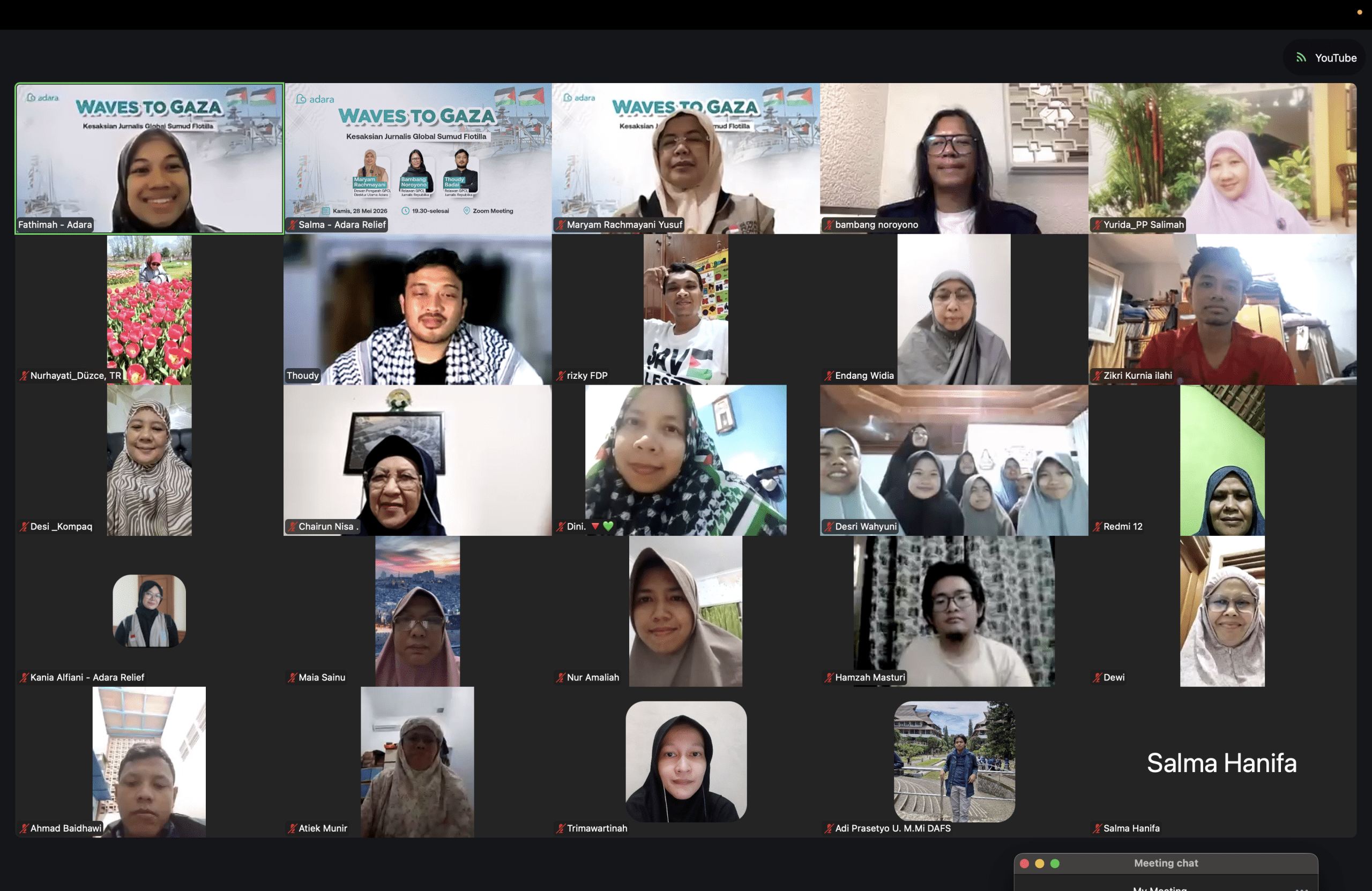 Lebih dari 135 peserta mengikuti agenda Waves to Gaza pada Kamis (28/5).