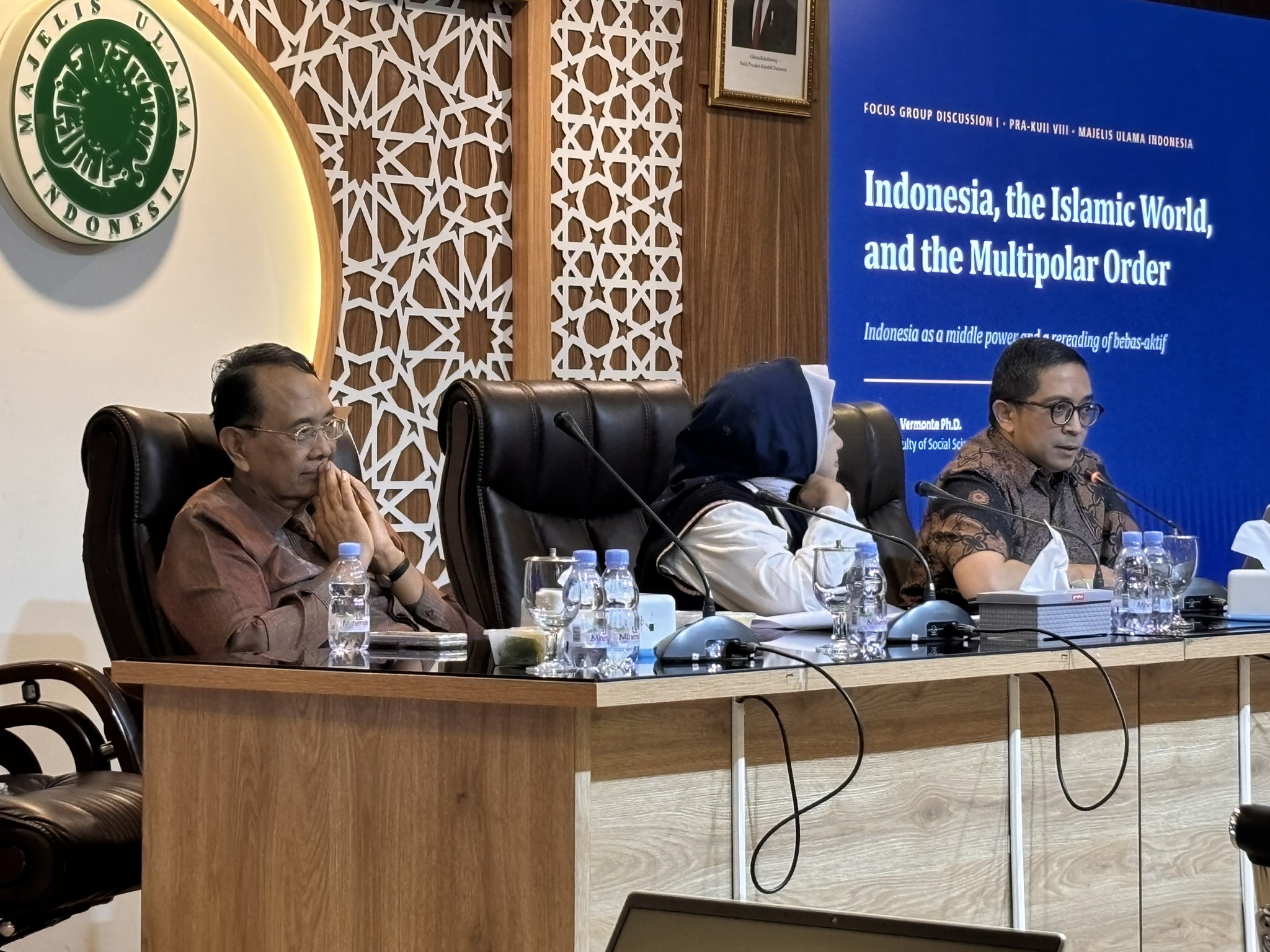 Sesi FGD yang bertajuk "Indonesia, Dunia Islam, dan Tatanan Dunia Multipolar: Membangun Agenda Geopolitik Umat di Tengah Transformasi Global."
