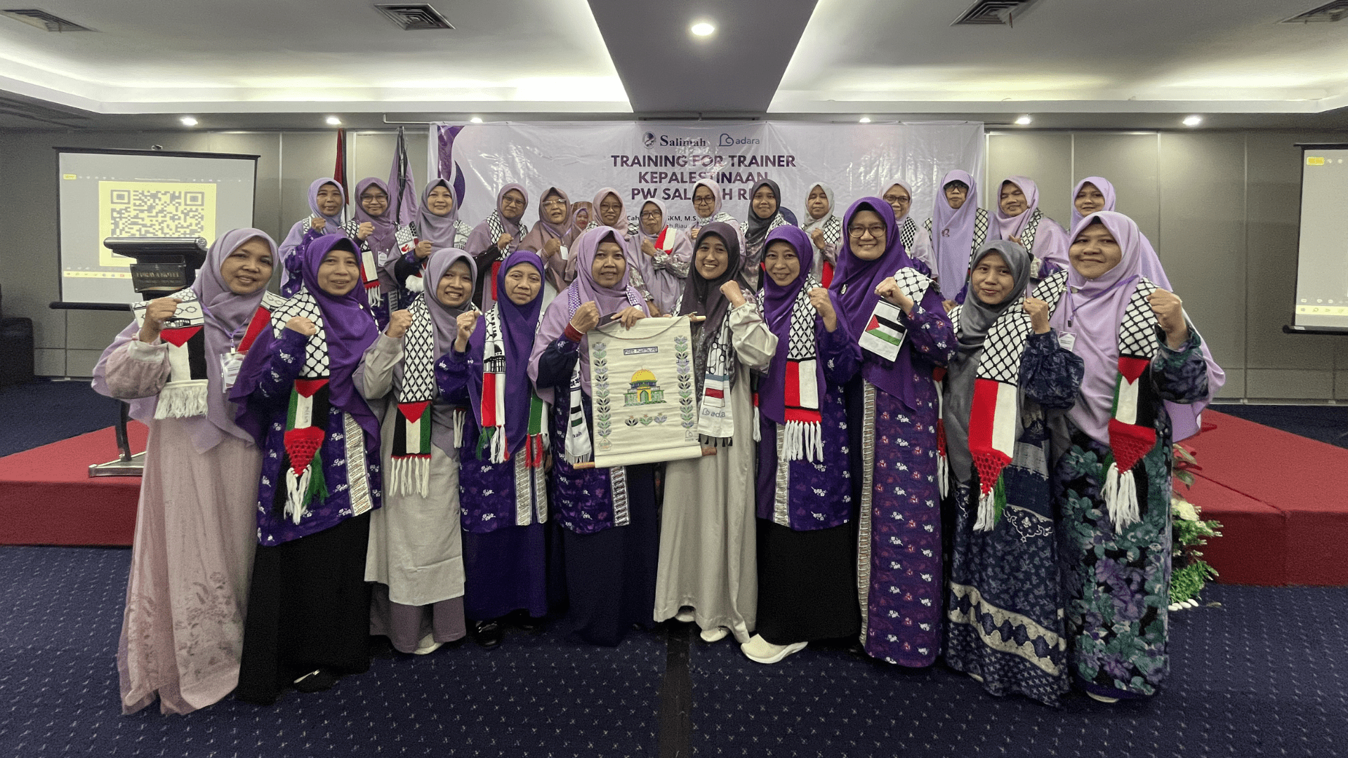 Bordir Al-Aqsa di roadshow edukasi kepalestinaan.