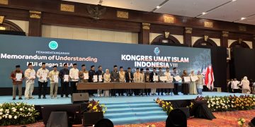 Adara Relief International menjadi salah satu dari 16 lembaga zakat dan filantropi yang menandatangani MoU bersama ISDF MUI dalam rangkaian Kongres Umat Islam Indonesia (KUII) VIII Tahun 2026 di Hotel Bidakara (24/7).