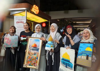 Adara Relief International gelar Art and Craft for Palestine di Pasaraya Blok M pada Sabtu (22/8).