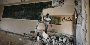 90% Sekolah Gaza Hancur Akibat 3 Tahun Genosida